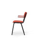Bourbon Vintage Style Suede Chair With Arms
